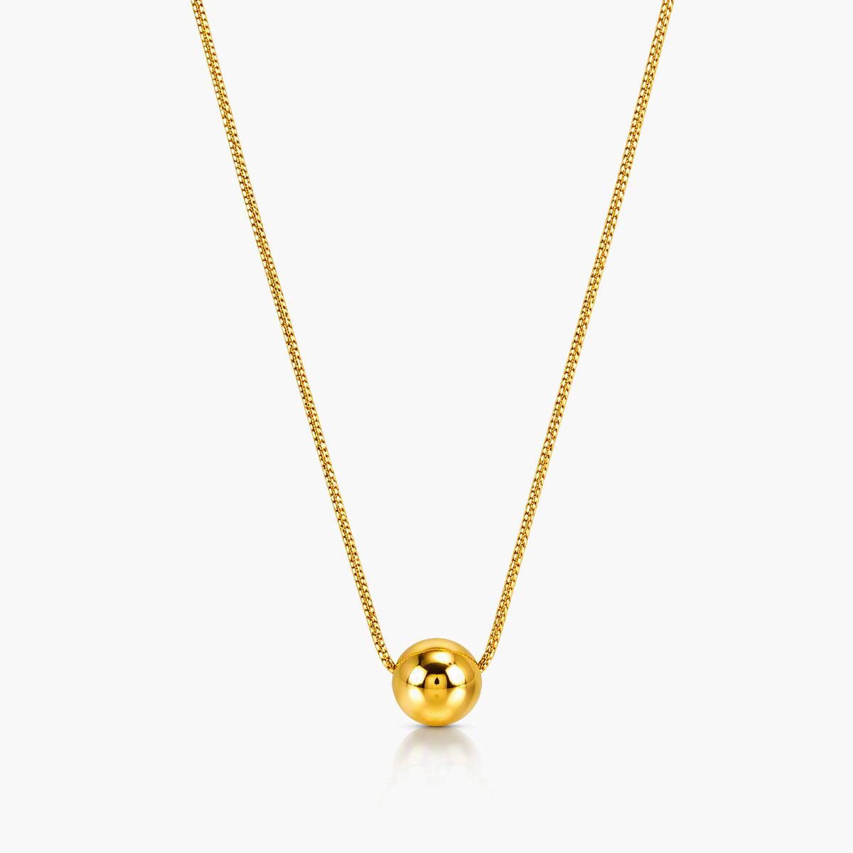 Minimalist Sphere Pendant Necklace
