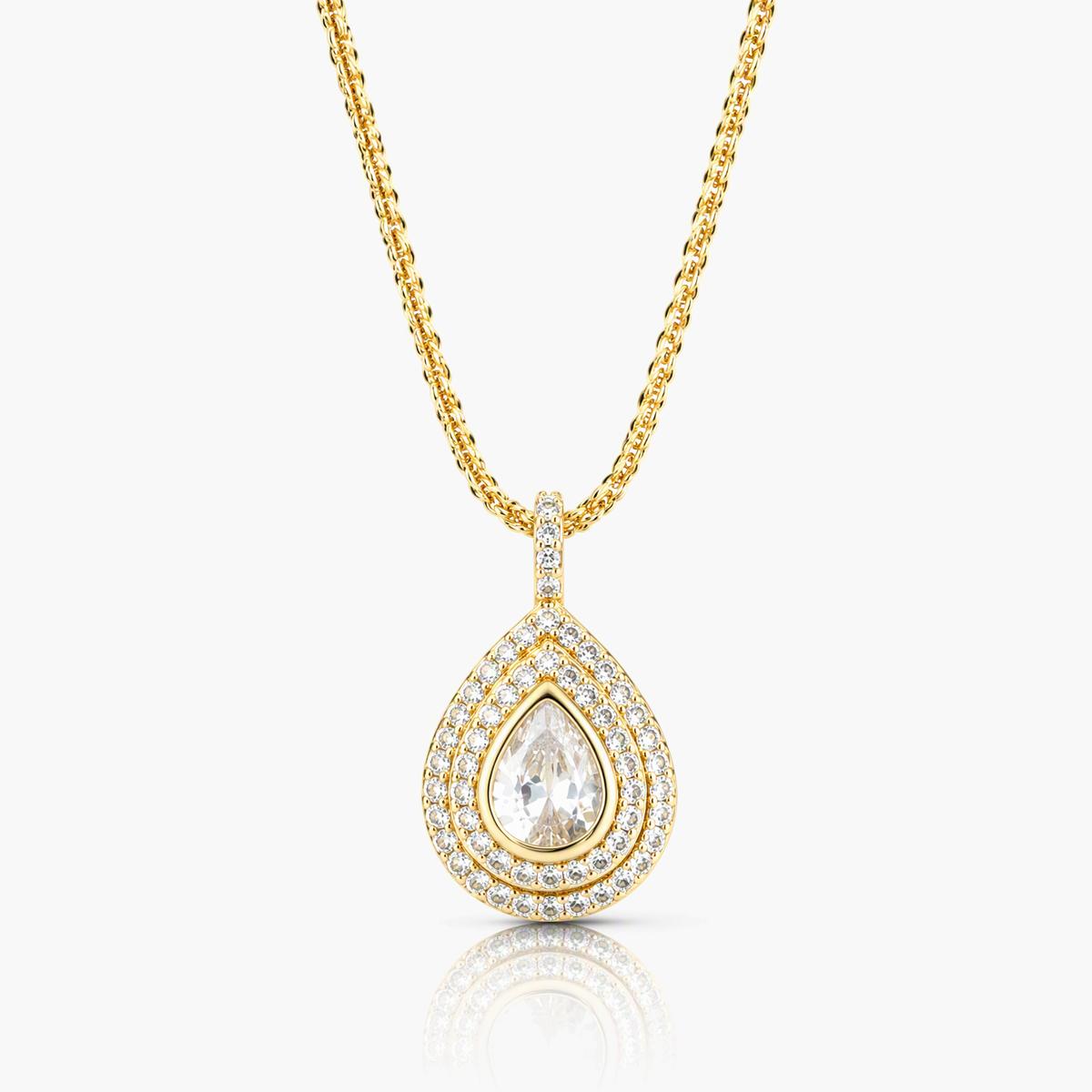 Trendy Geometric Stone Pendant Necklace
