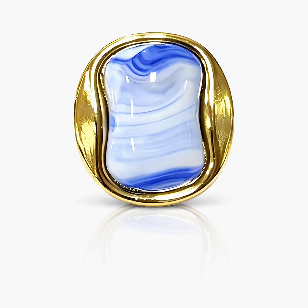 Irregular Oval Stud Earrings