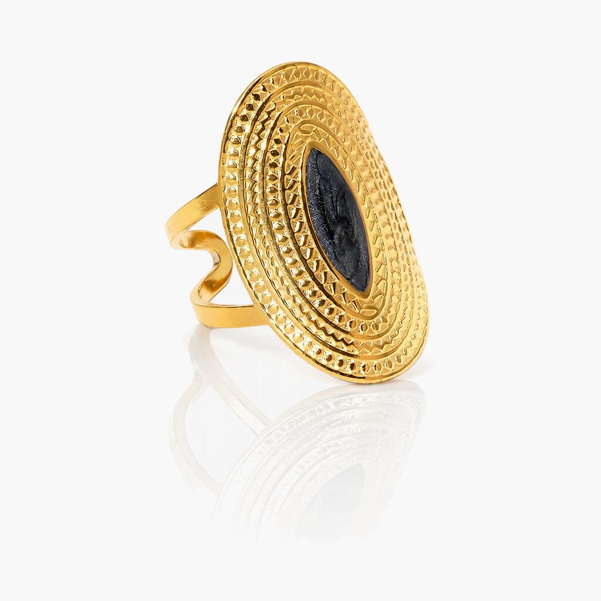 Vintage Oval Textured Ring