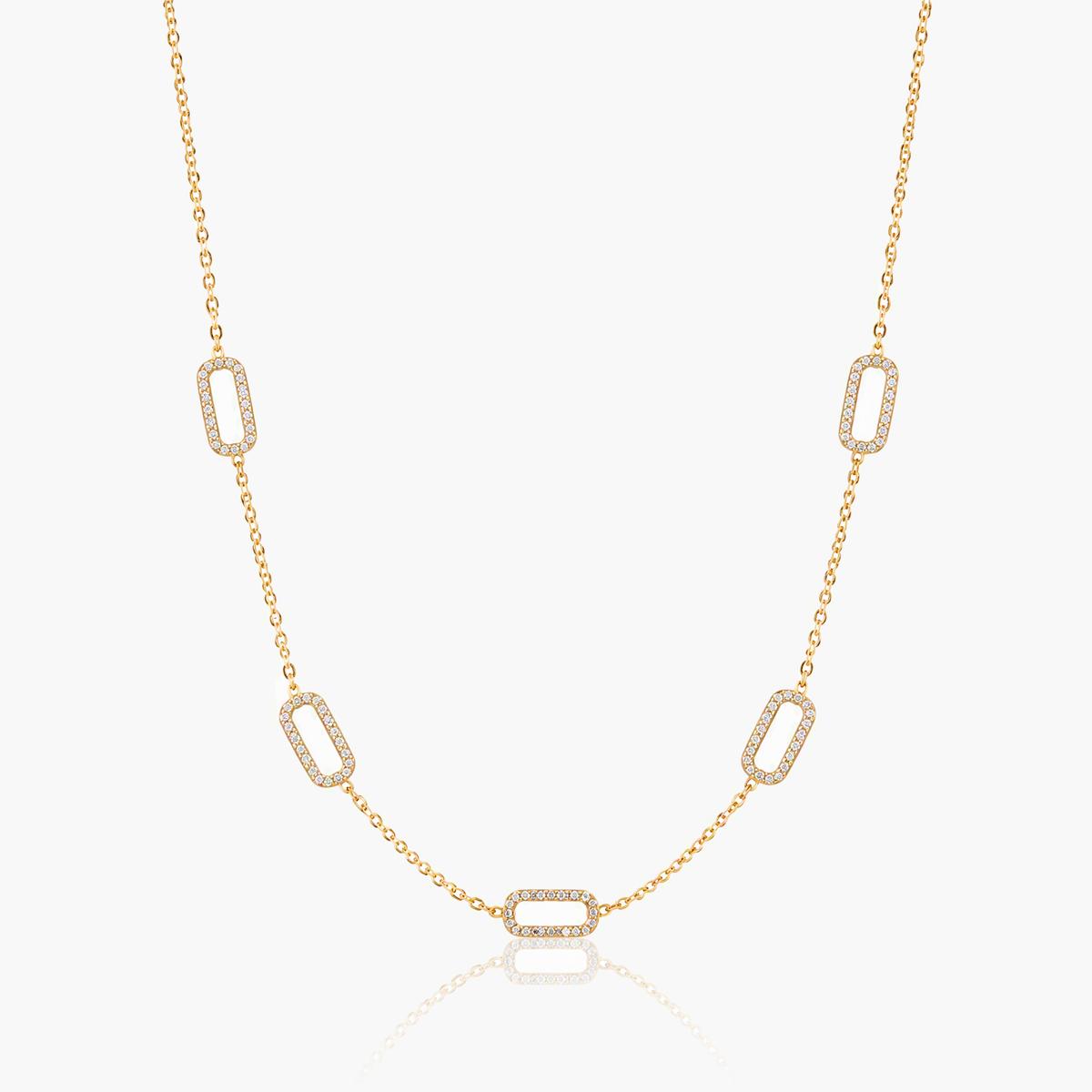 Trendy Geometric Charm Necklace