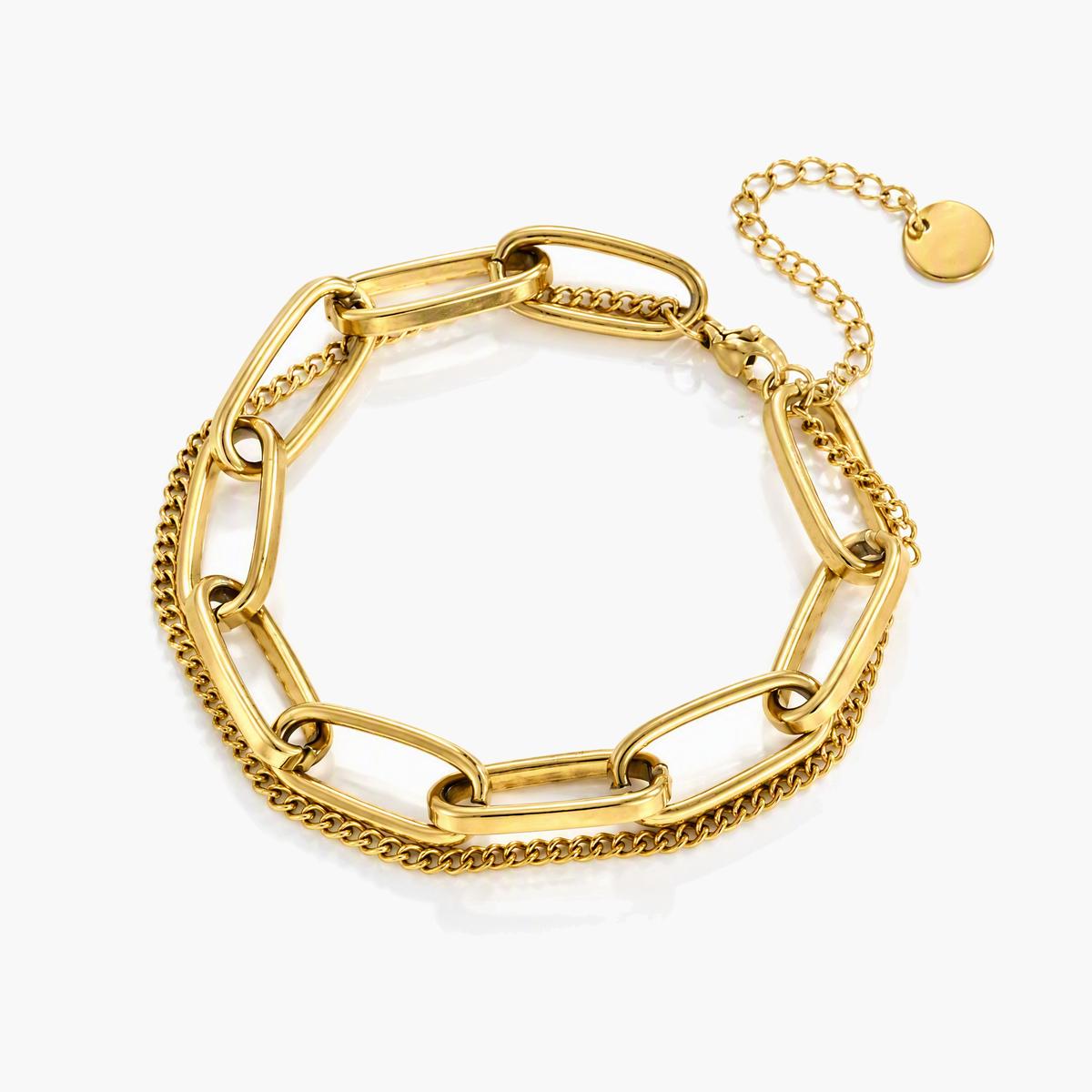 Trendy Double Layer Chain Bracelet