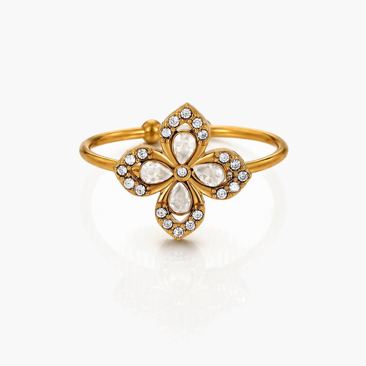 Evil Eye Open Cuff Ring