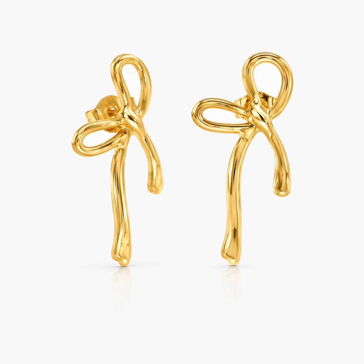 Trendy Interlocking Oval Drop Earrings