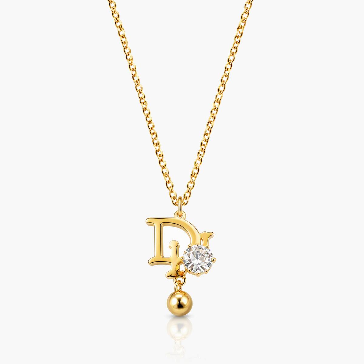 Dainty Letter D Pendant Necklace