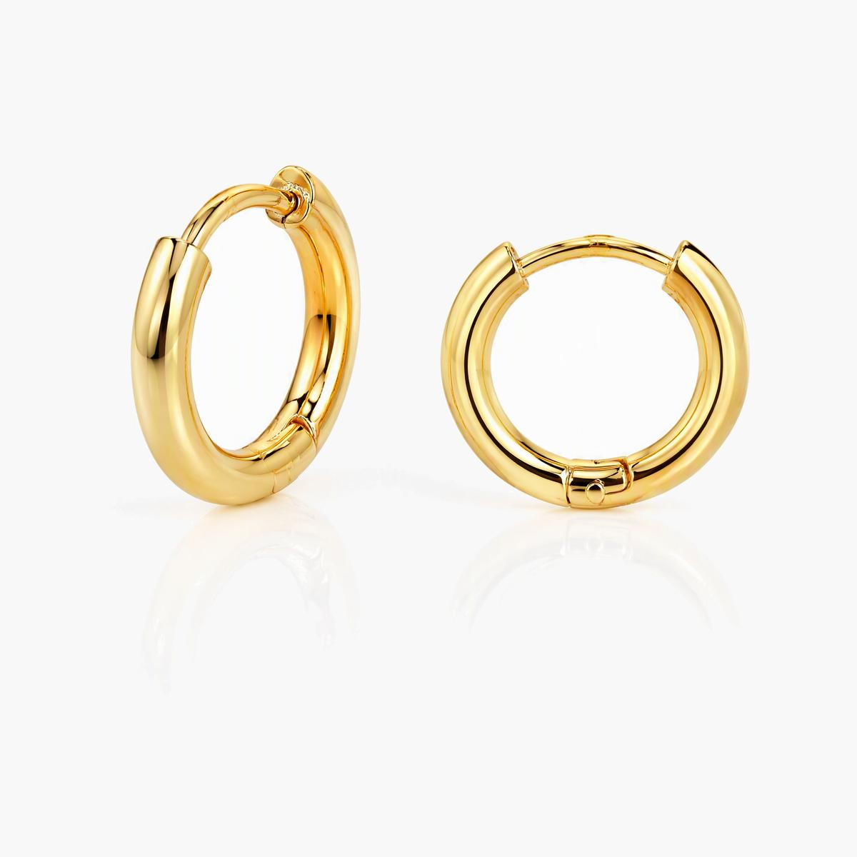 Minimalist Smooth Hoop Earrings