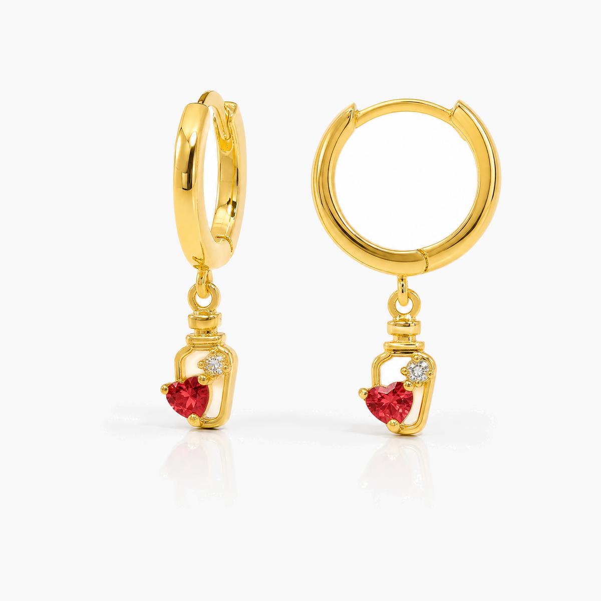 Cute Mixed Charm Huggie Earrings