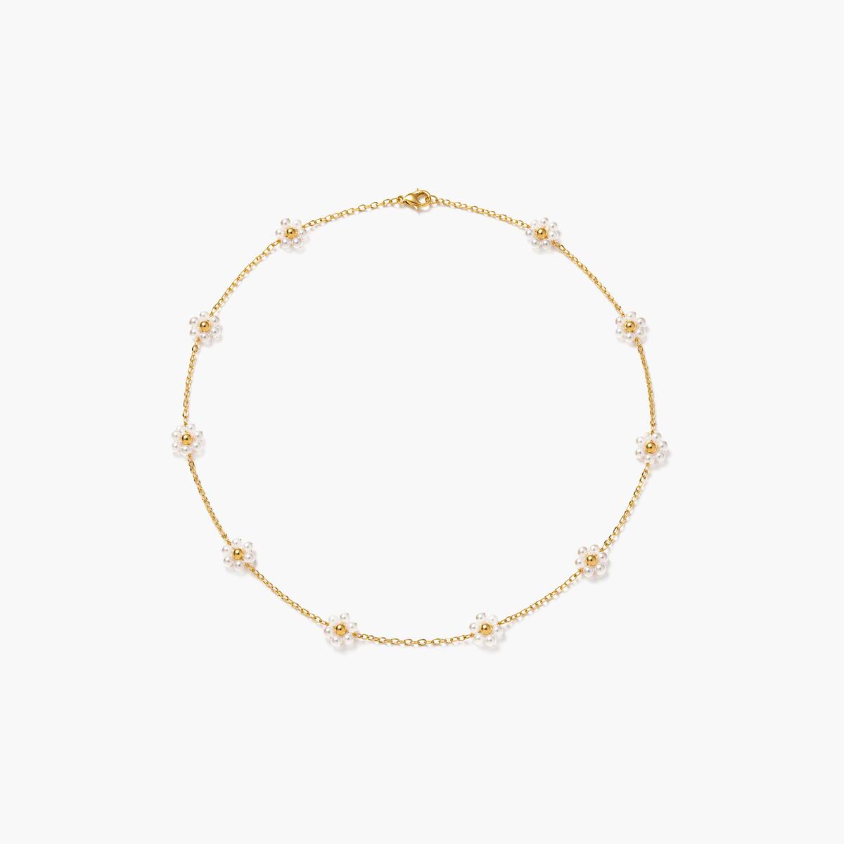 Dainty Flower Chain Necklace