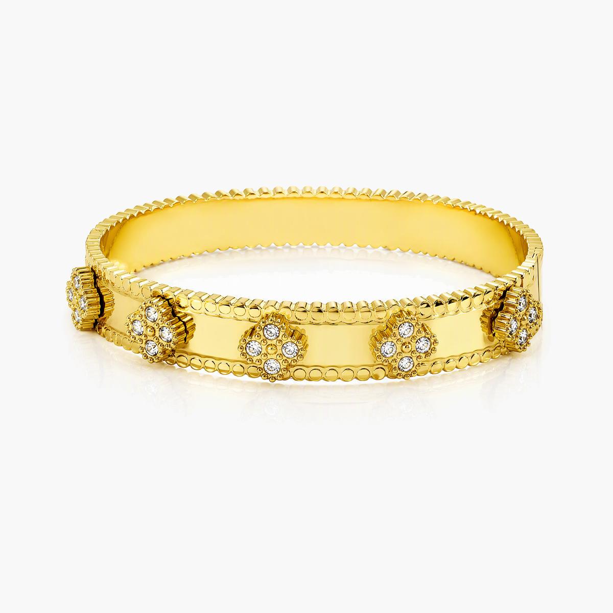 Four-Leaf Clover Bangle