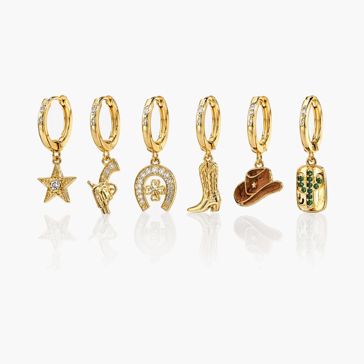 Western Charm Hoop Earrings
