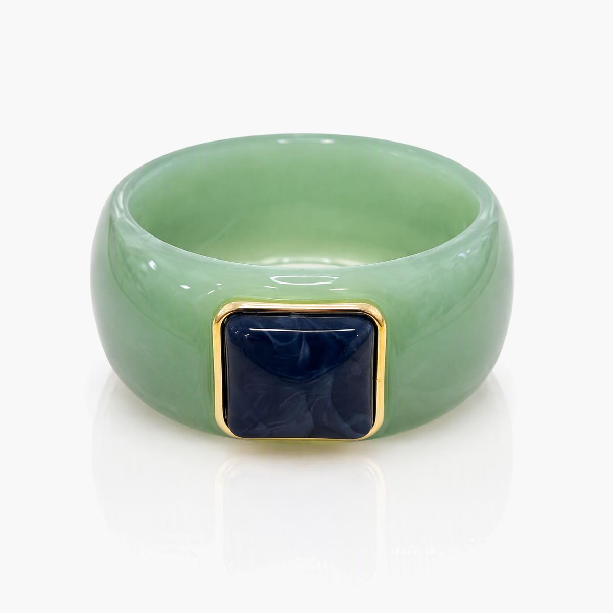Chunky Square Stone Bangle