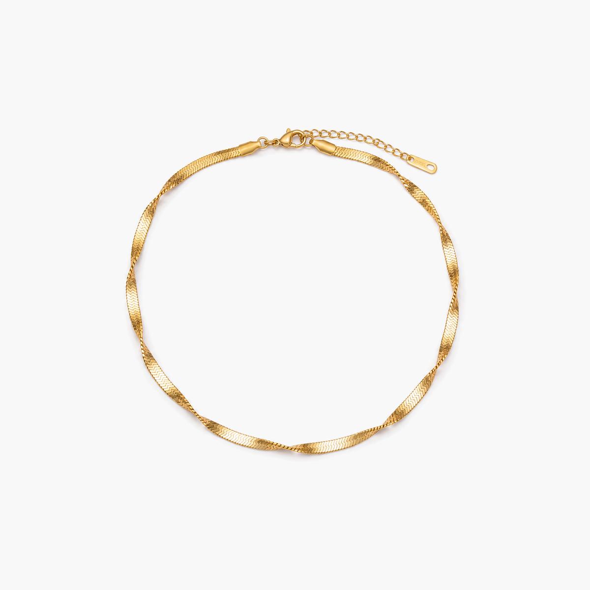 Twisted Blade Chain Necklace