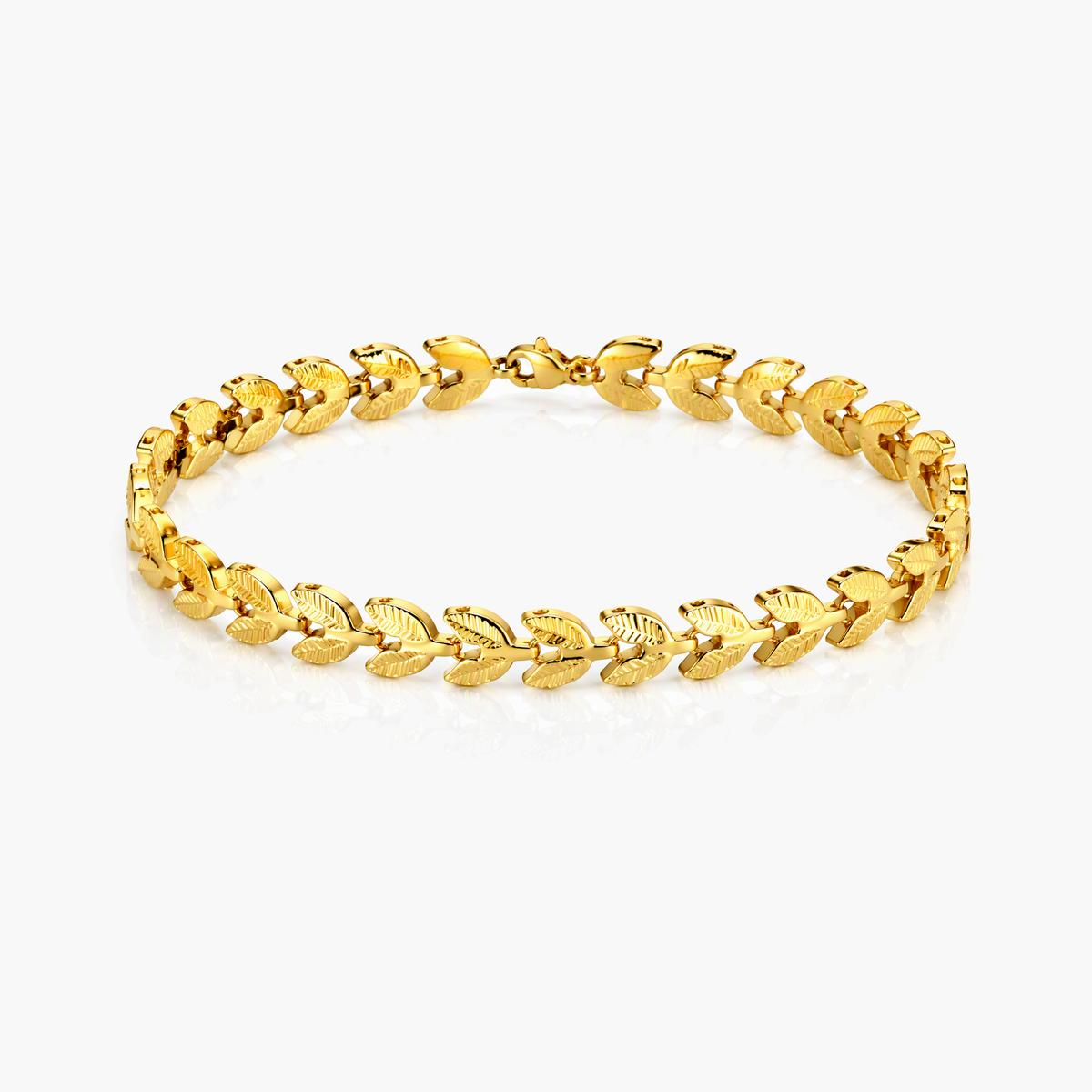 Dainty Leaf Branch Bracelet