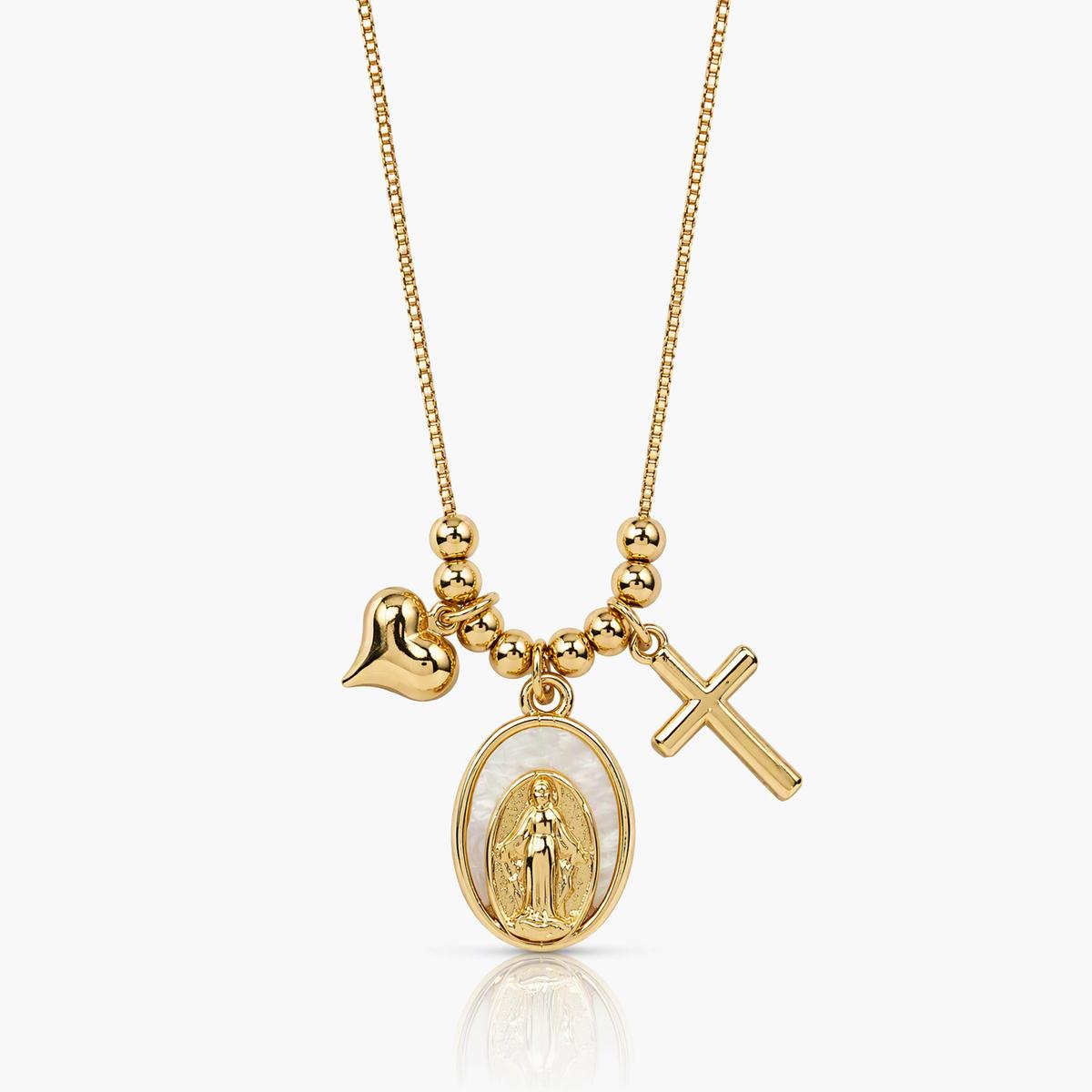 Dainty Religious Charm Necklace