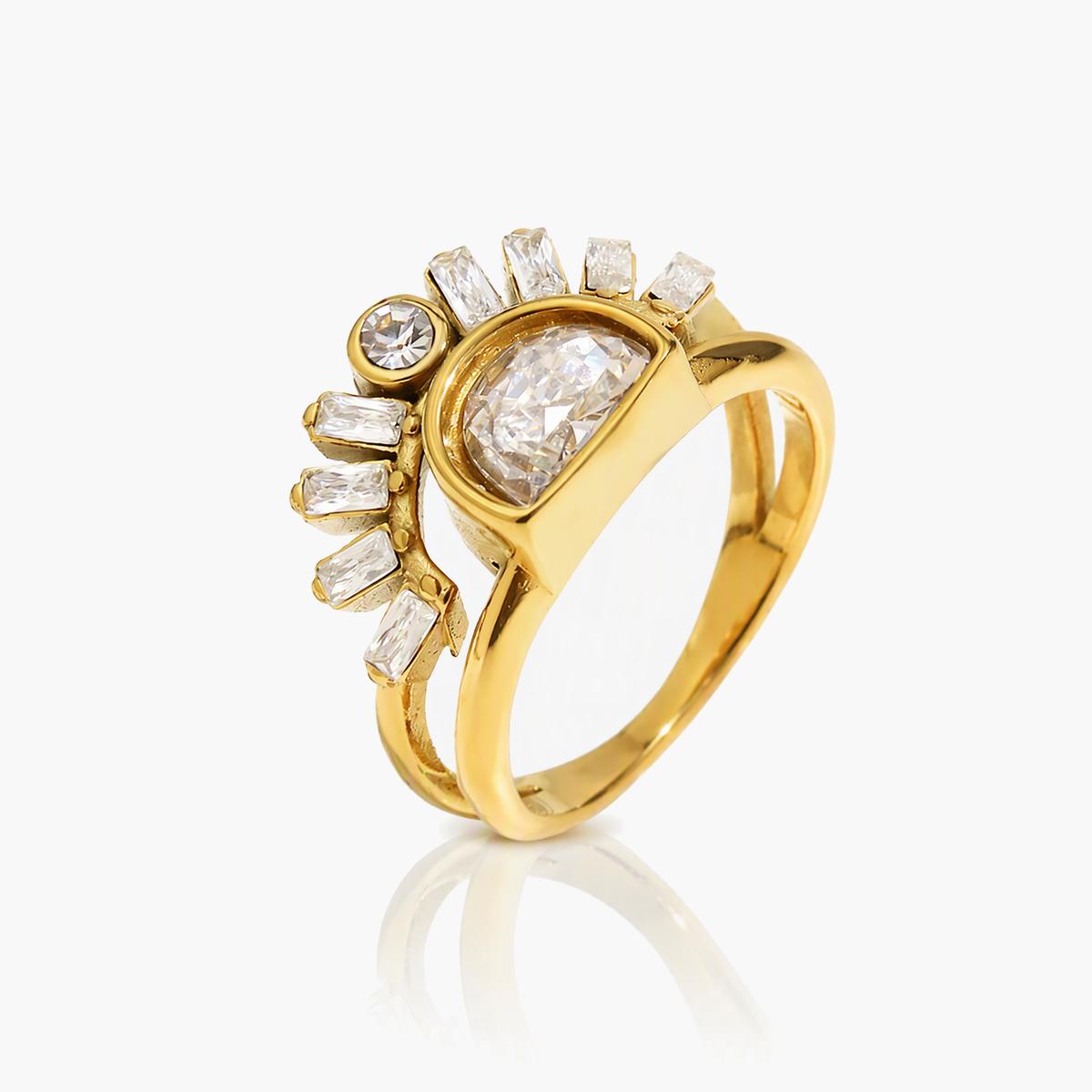 Vintage Sunburst Ring