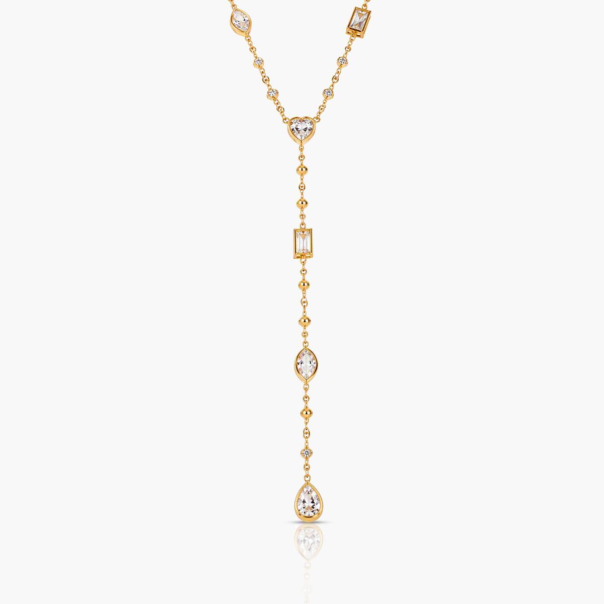 Elegant Geometric Y-Necklace