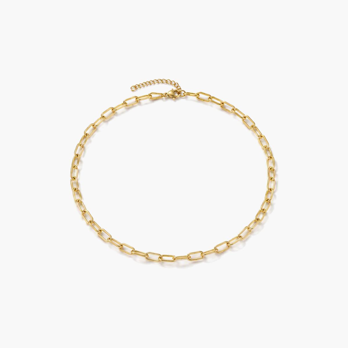 Minimalist Paperclip Chain Necklace