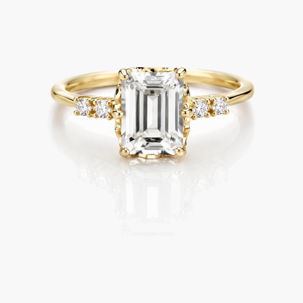 Emerald Cut Stone Ring