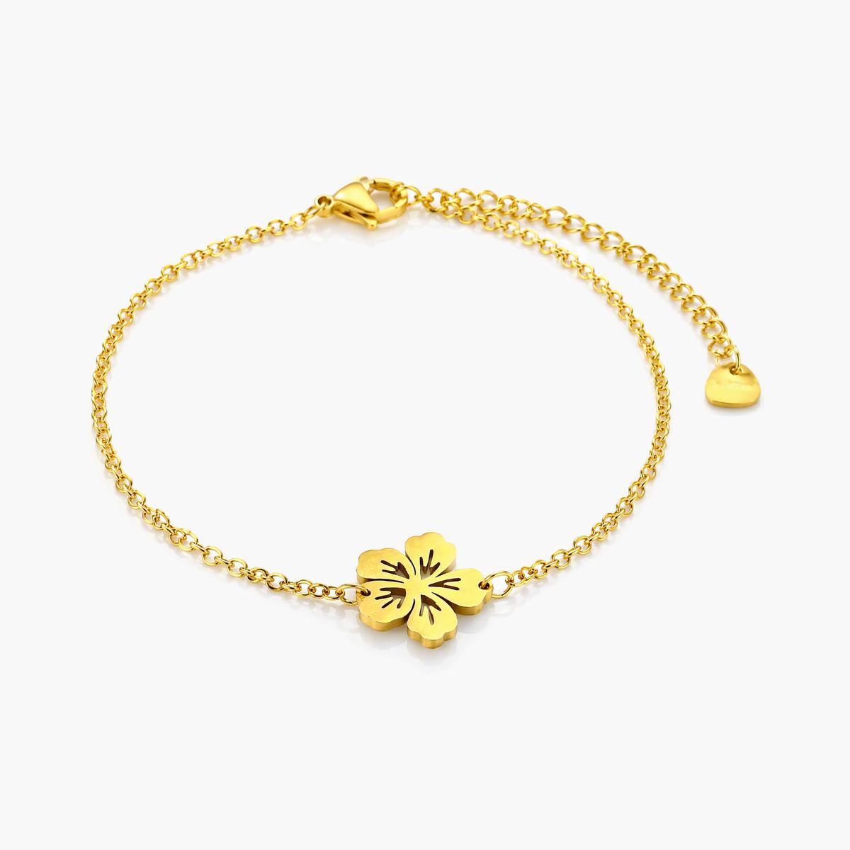 Dainty Flower Charm Bracelet