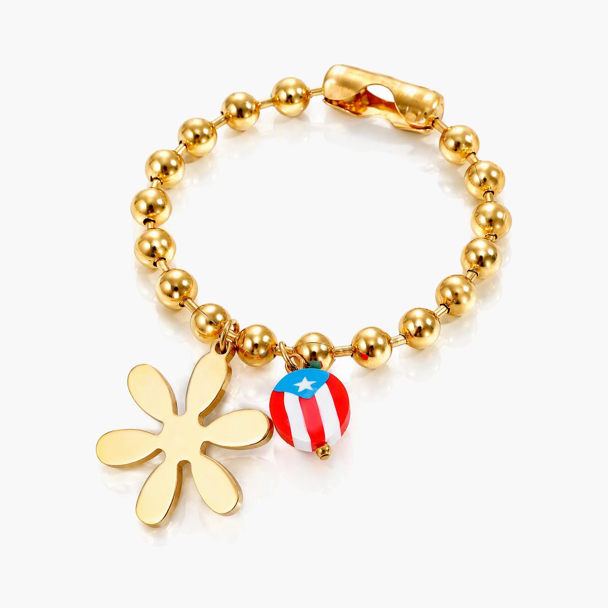 Cute Flower Charm Bracelet