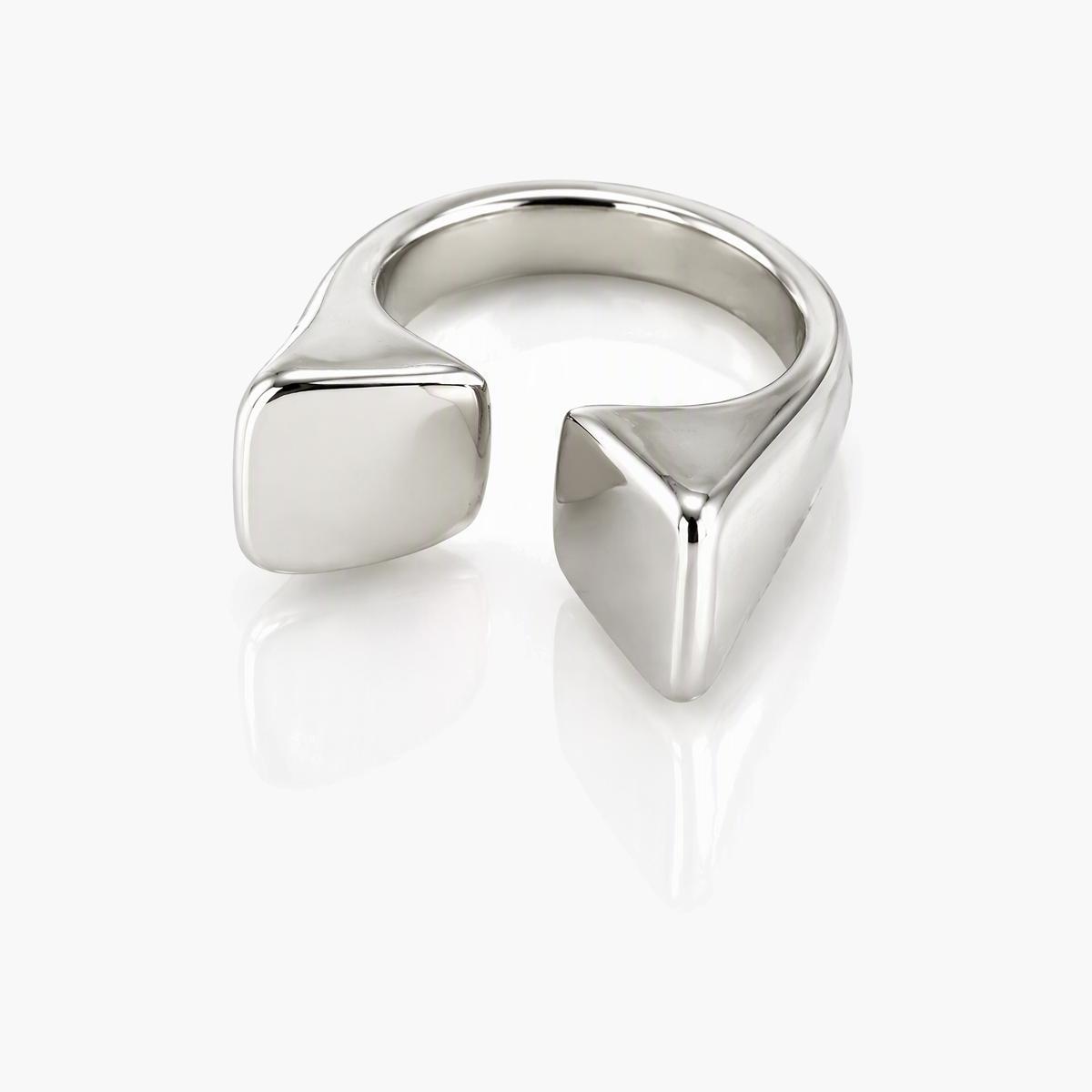 Chunky Geometric Open Cuff Ring