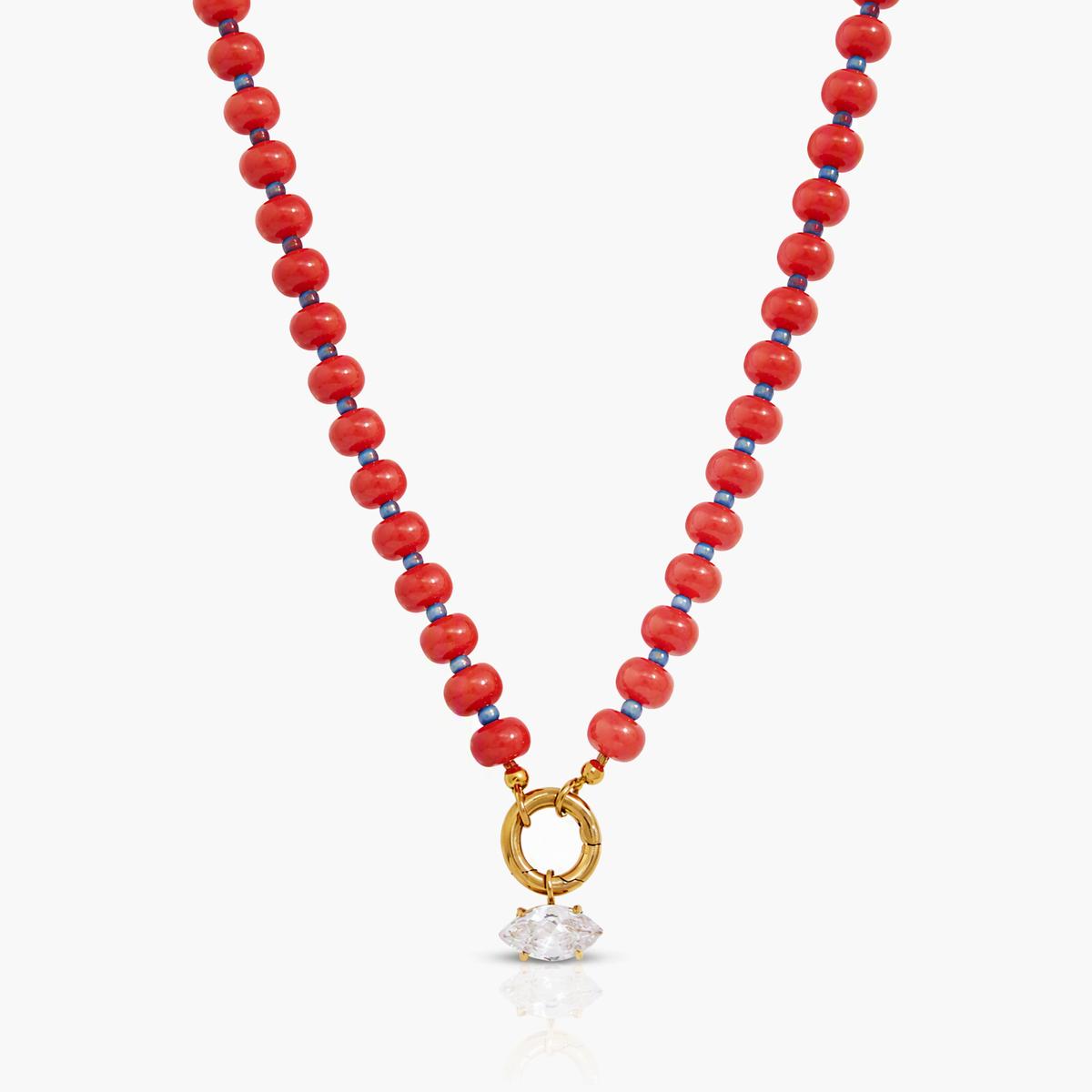 Trendy Tennis Racket Pendant Necklace
