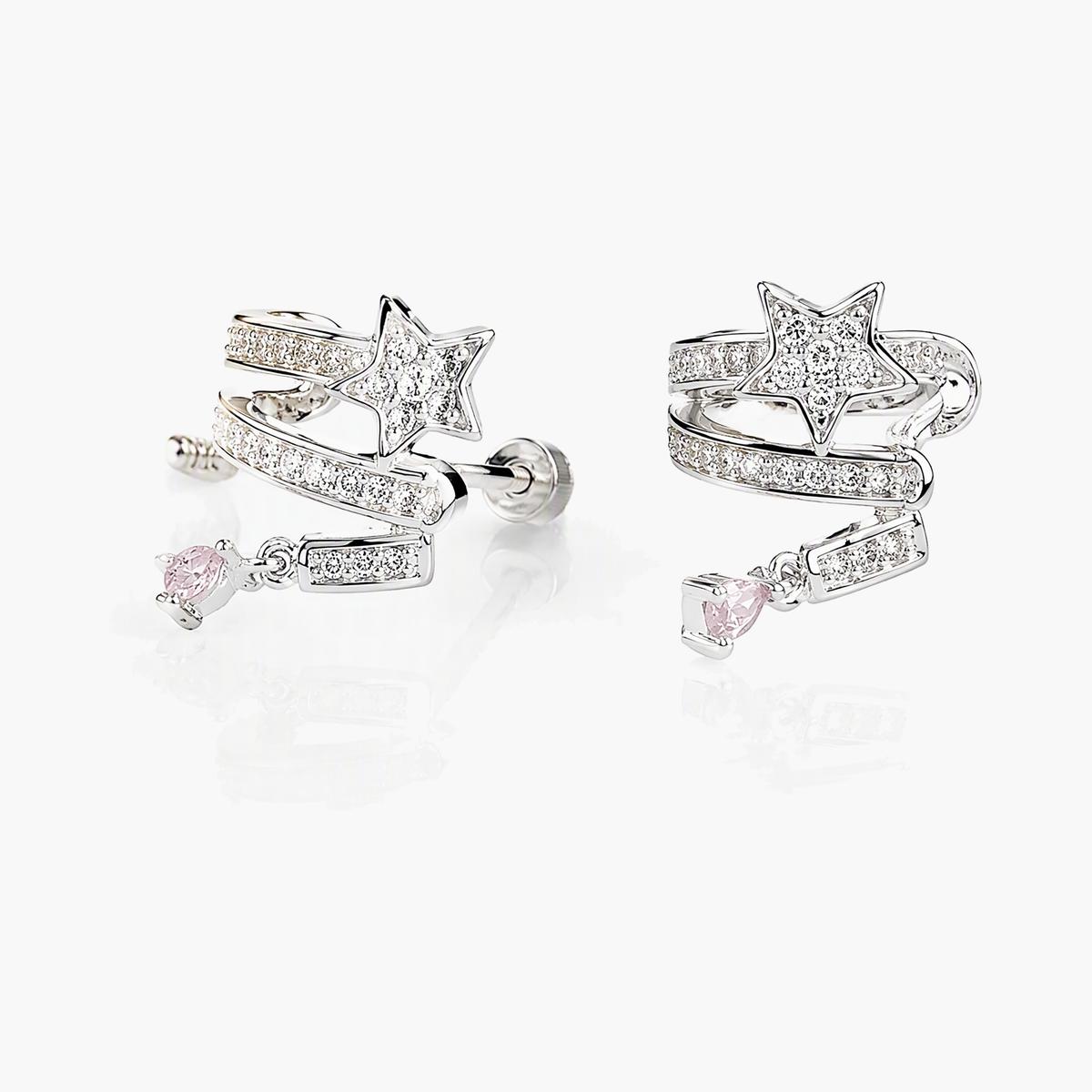 Cute Star Charm Huggie Earrings
