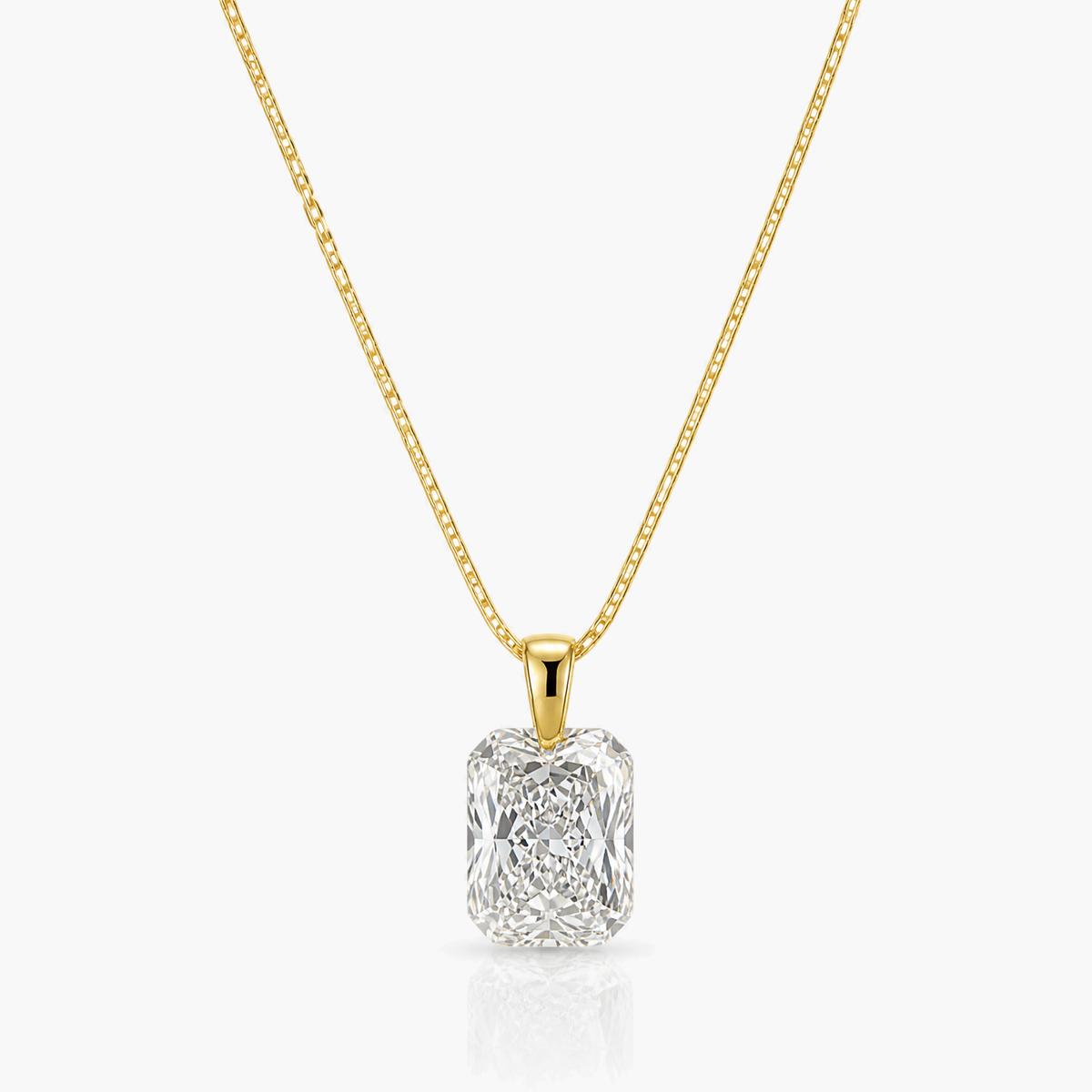 Elegant Cushion Cut Pendant Necklace