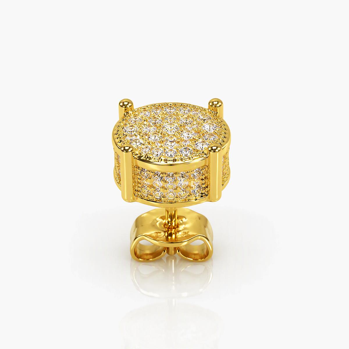 Luxury Pave Stud Earrings