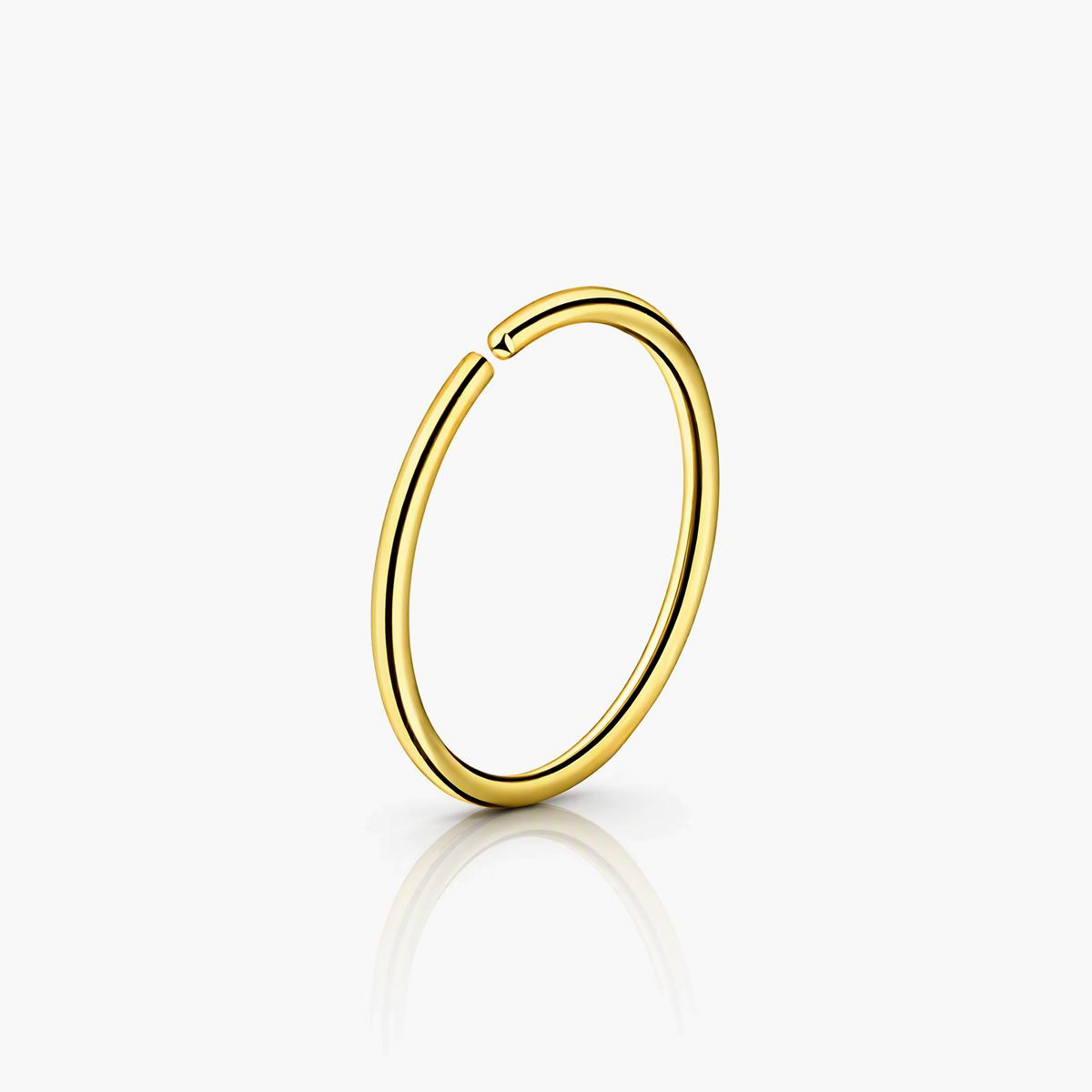 Minimalist Seamless Hoop Ring