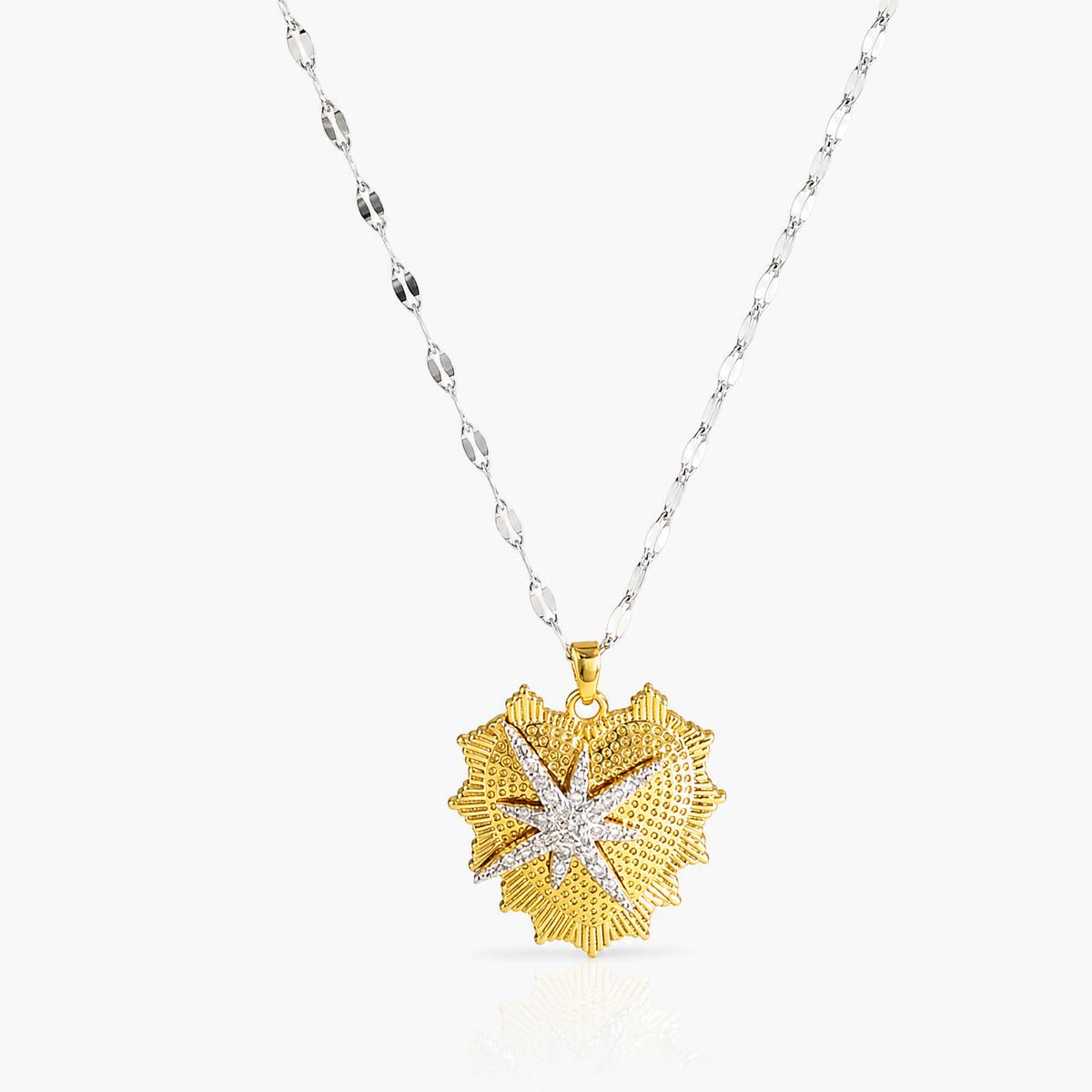 Sunburst Sphere Pendant Necklace