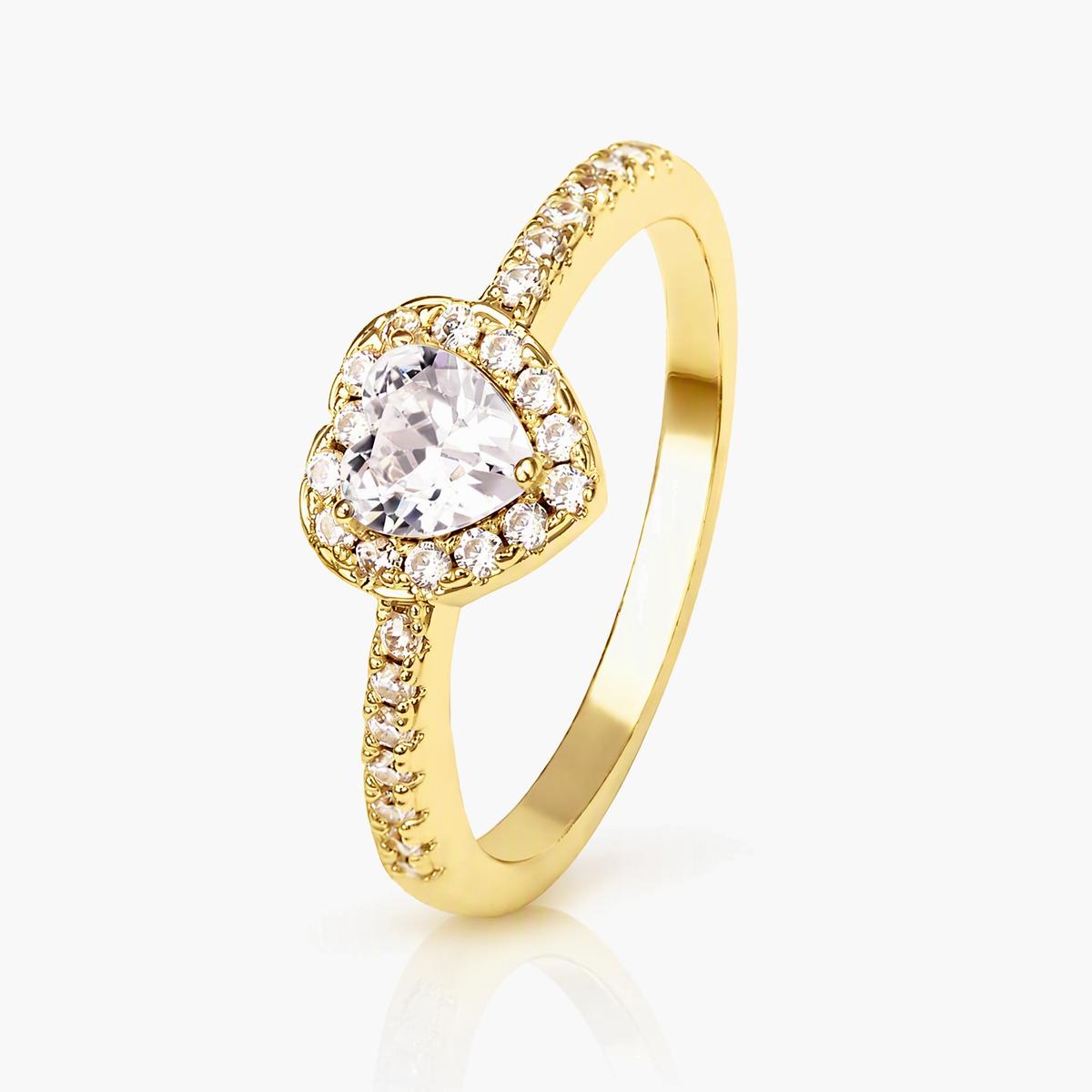 Heart Halo Ring