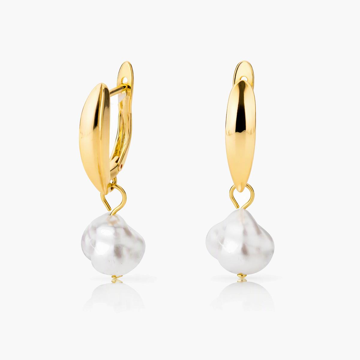 Butterfly Pearl Drop Earrings