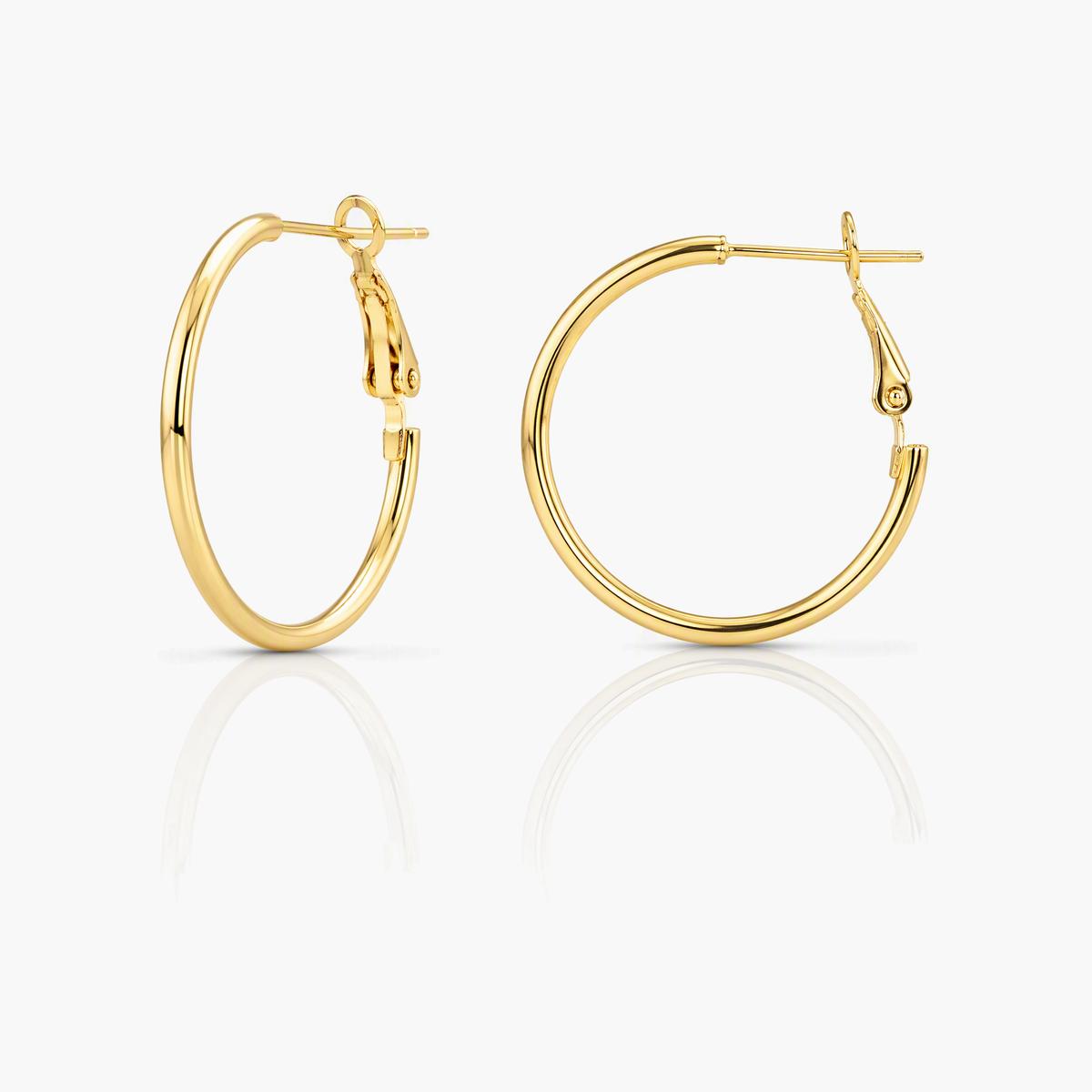 Minimalist Round Hoop Earrings