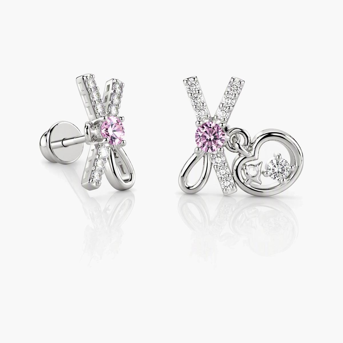 Cute Bow Knot Stud Earrings