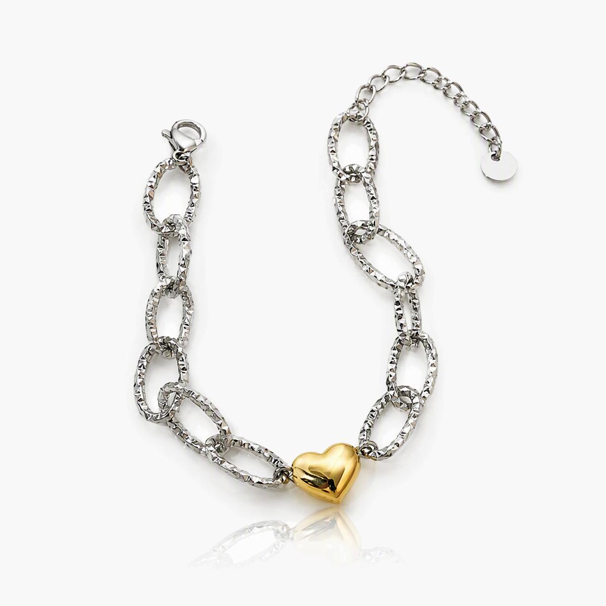Trendy Heart Charm Bracelet