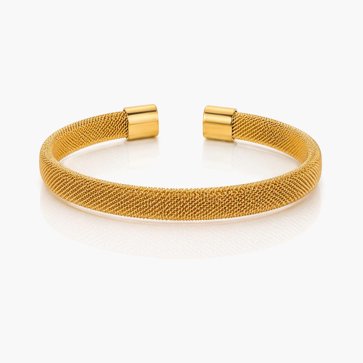 Textured Open Cuff Bracelet