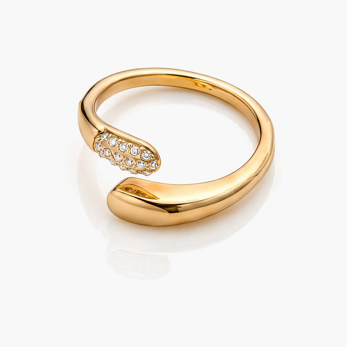 Elegant Open Cuff Ring