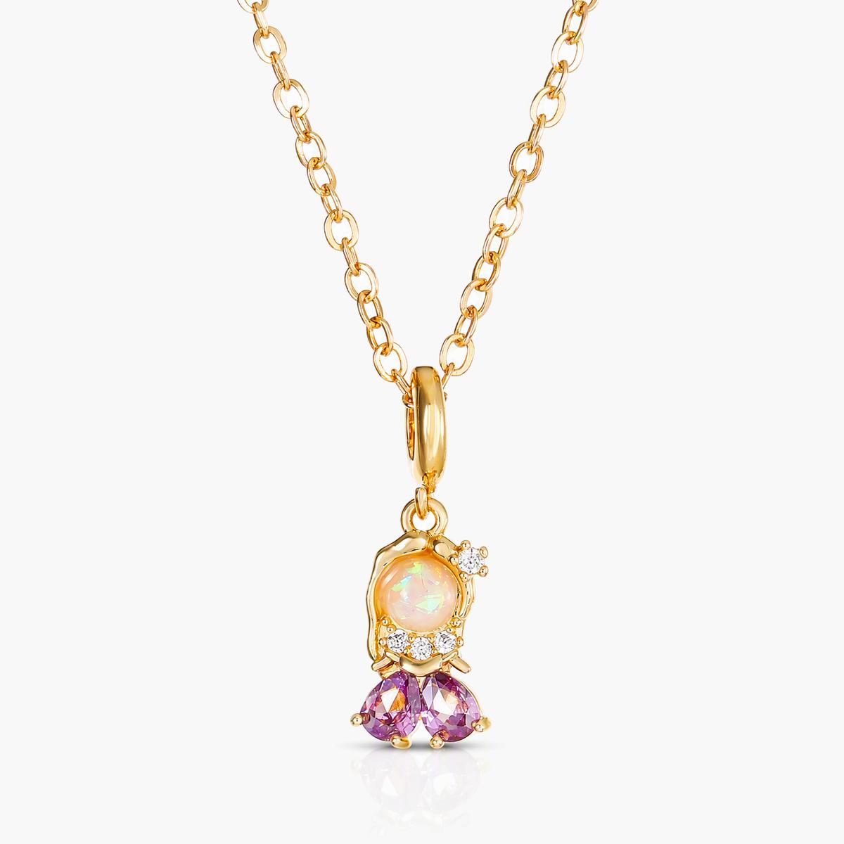 Cute Mermaid Charm Pendant Necklace