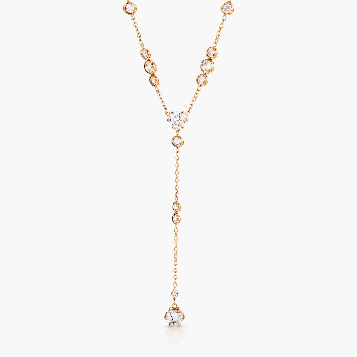 Dainty Oval Y-Necklace