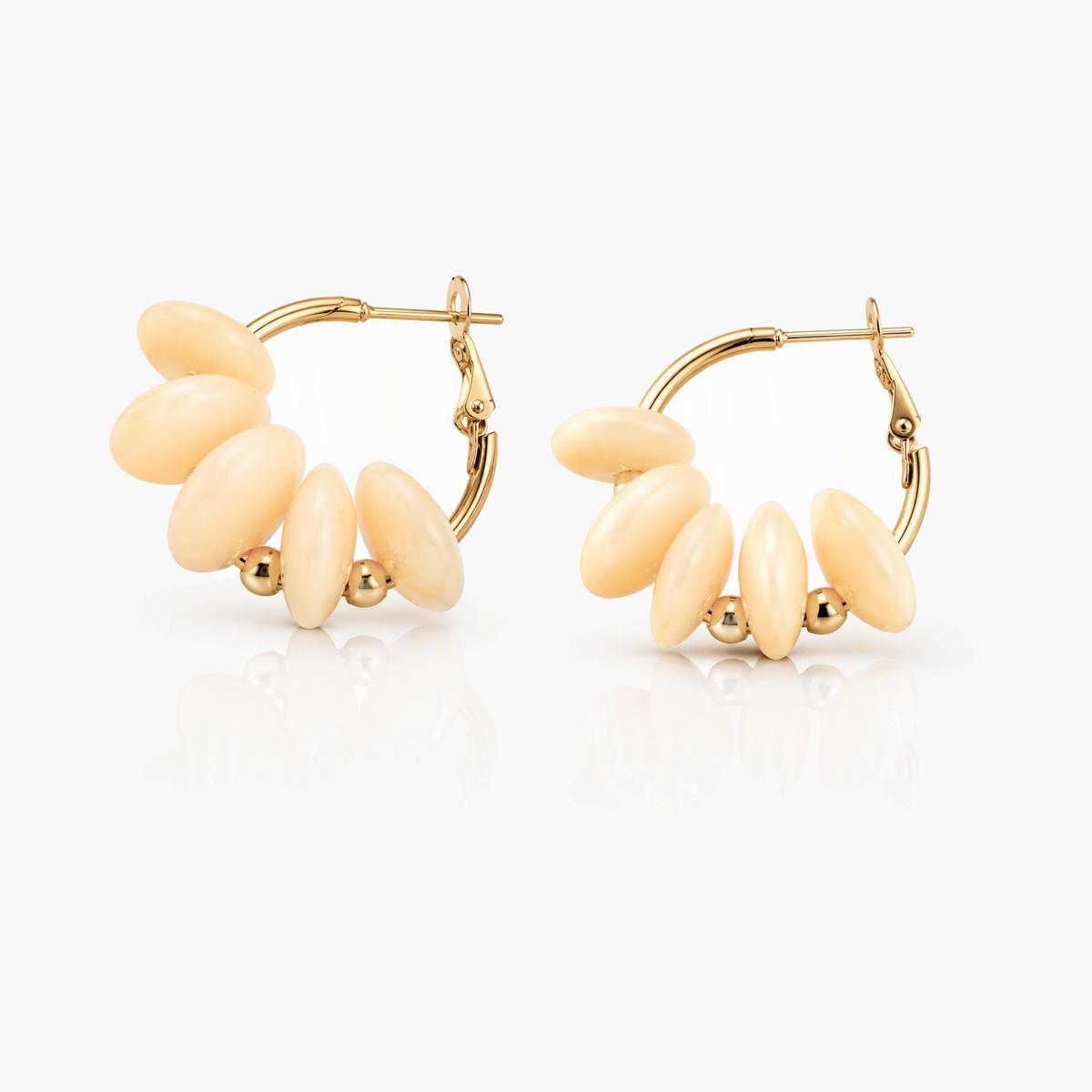 Beaded Hoop Earrings