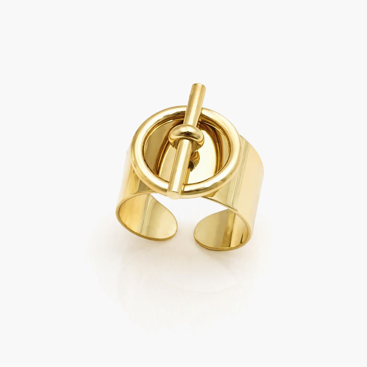 Minimalist Toggle Open Cuff Ring
