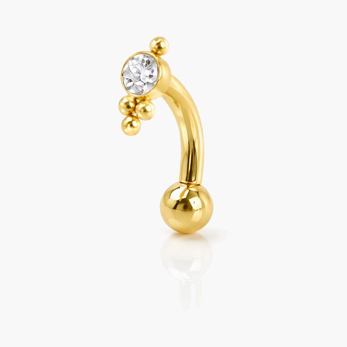 Cute Flower Cluster Belly Ring