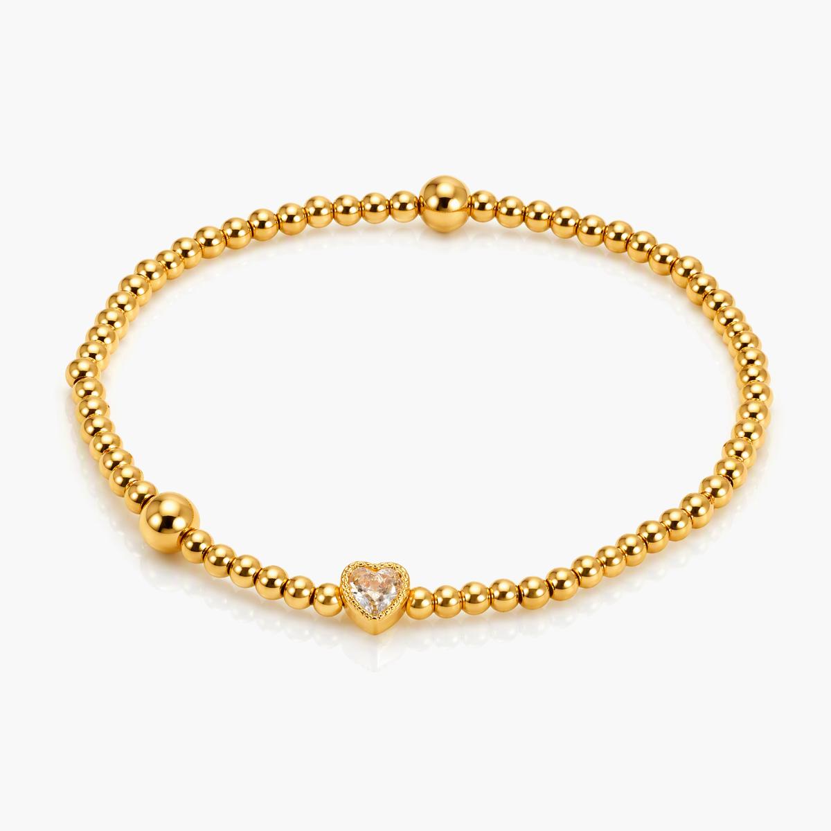 Dainty Heart Charm Bracelet