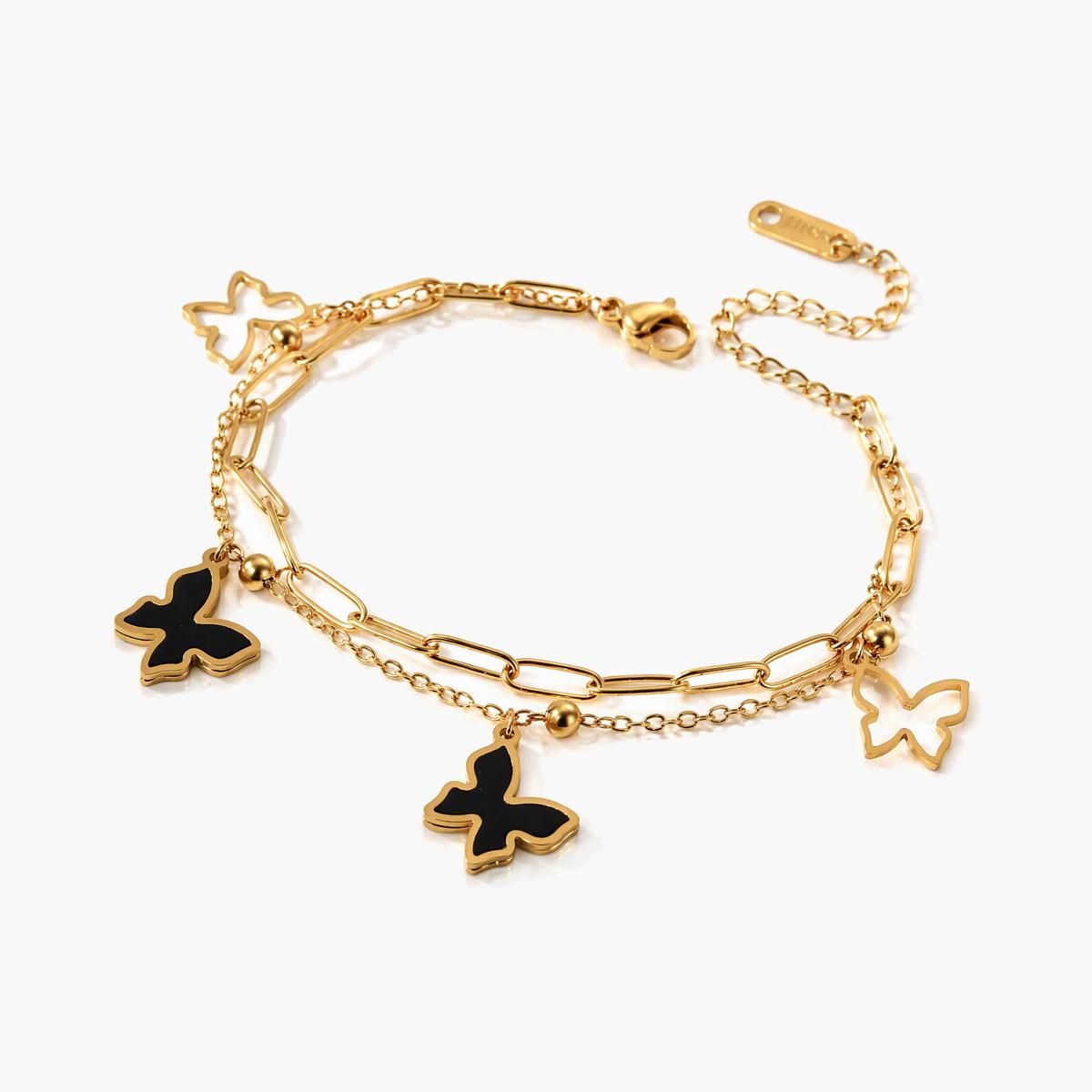 Trendy Butterfly Charm Bracelet
