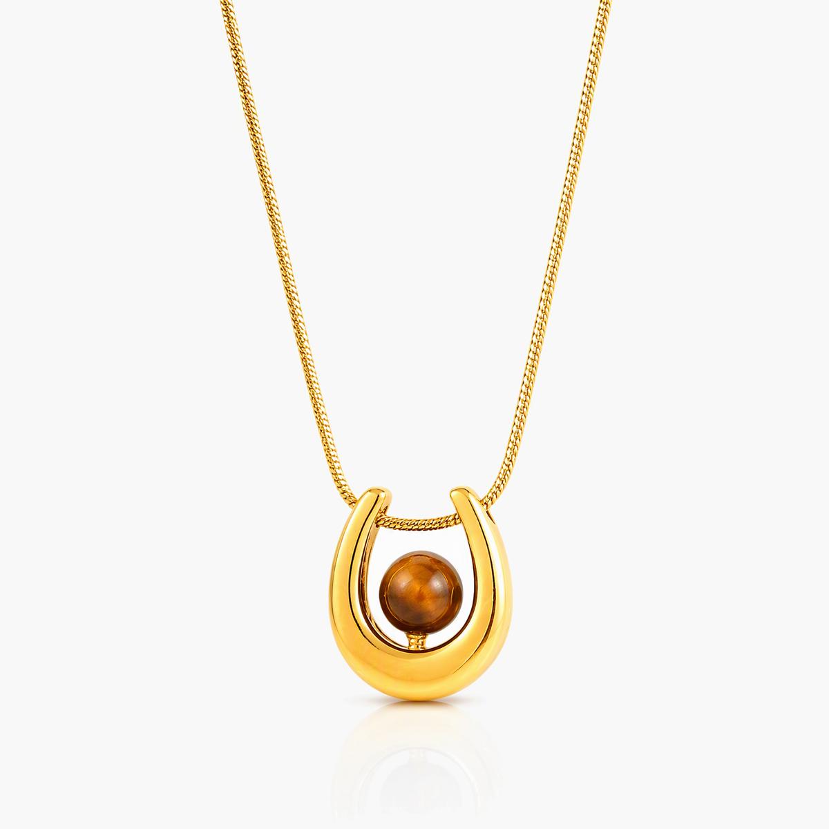 Trendy Mixed Motif Pendant Necklace