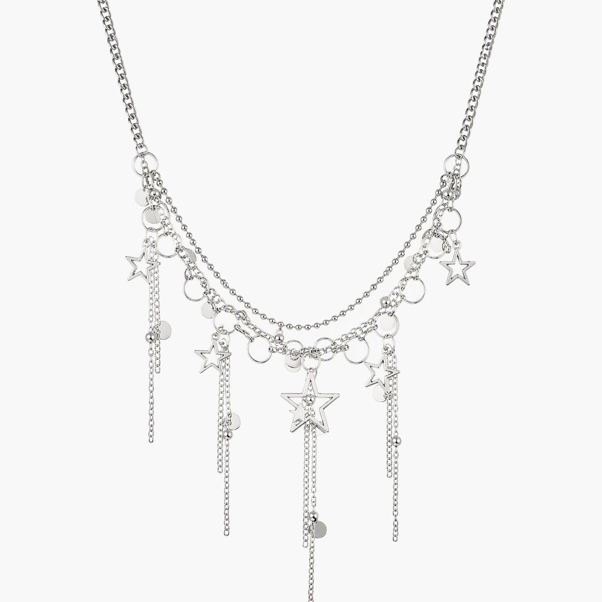 Boho Star Charm Layered Necklace