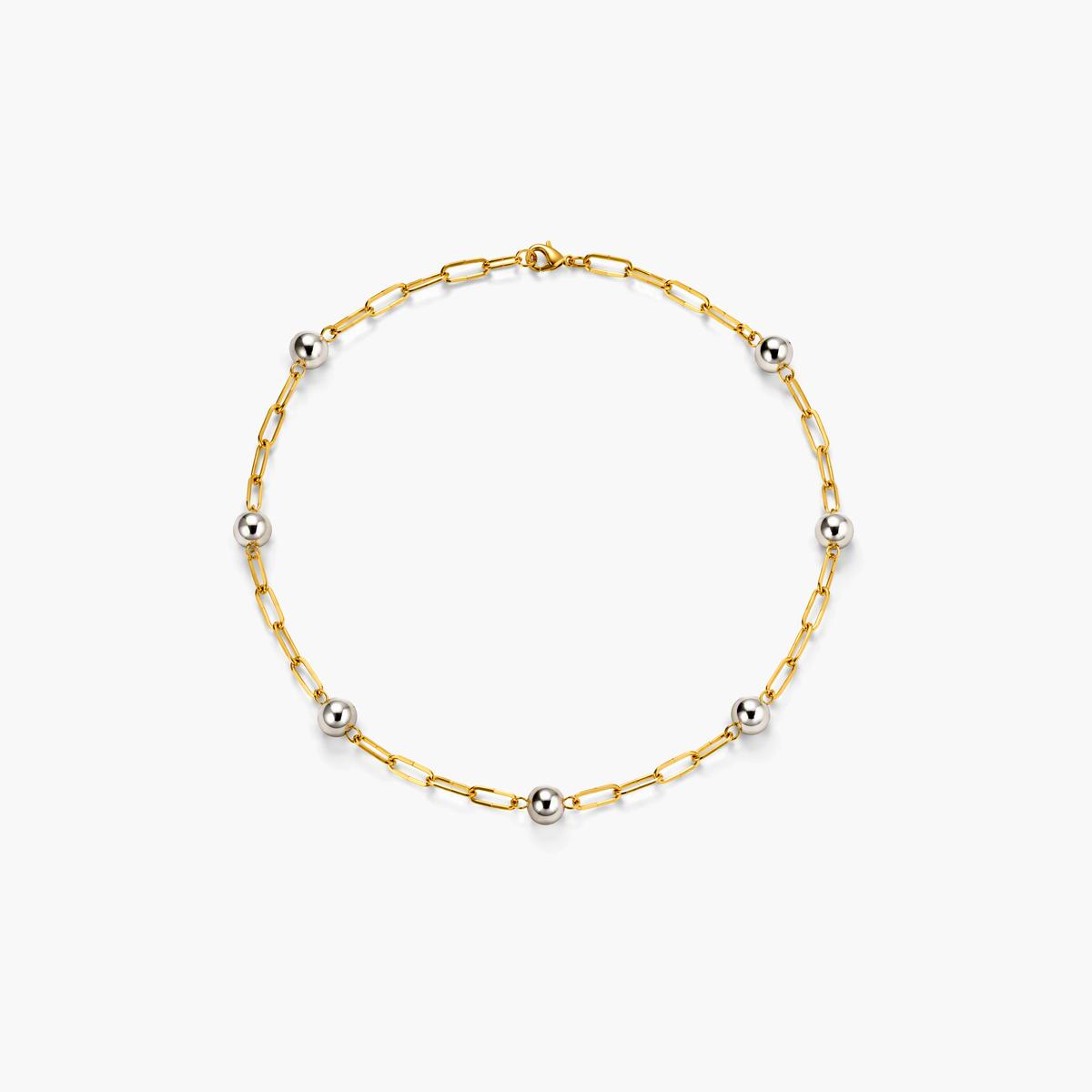 Dainty Beaded Ball Chain Necklace