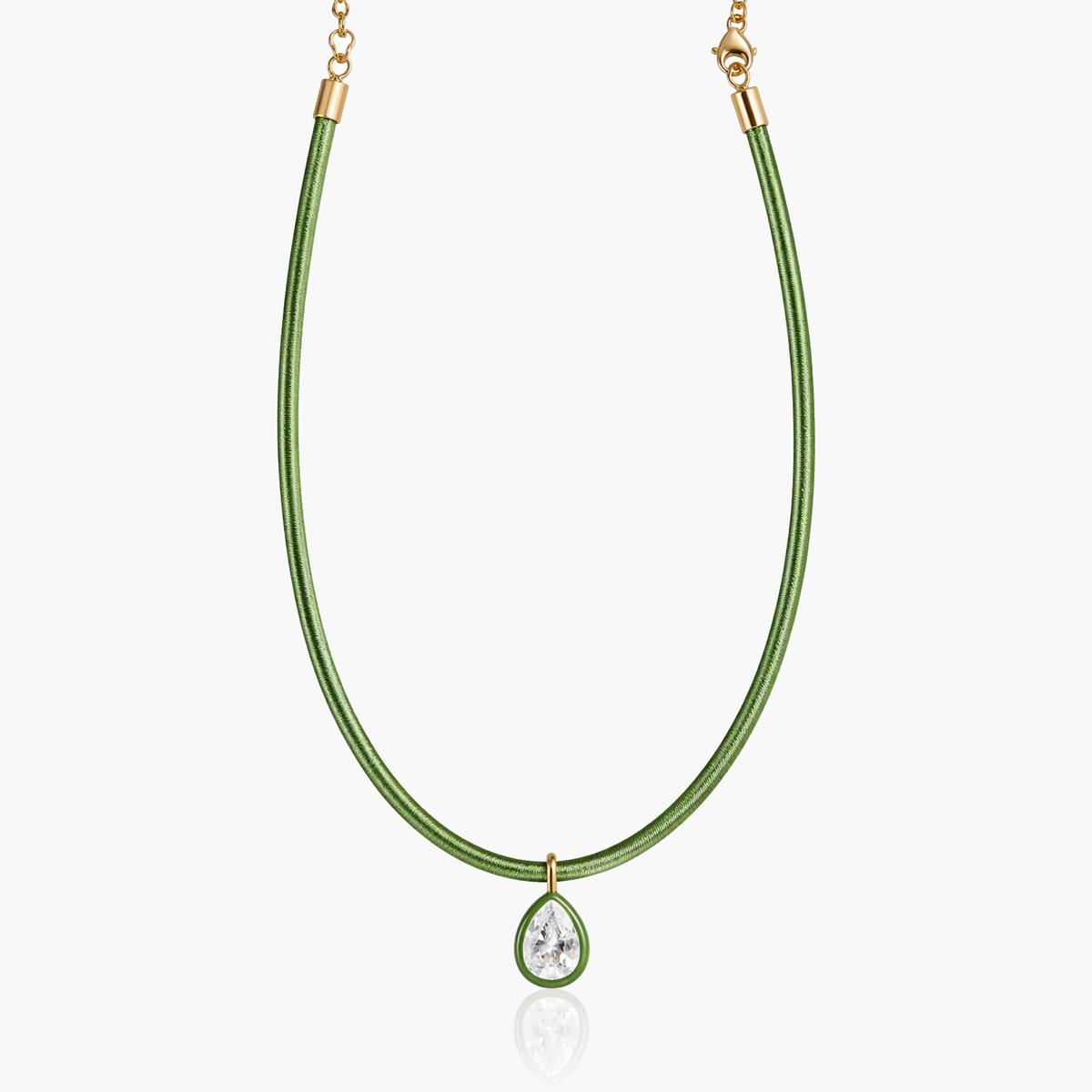Geometric Stone Pendant Necklace