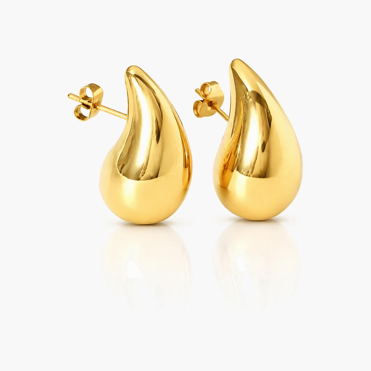 Minimalist Water Drop Stud Earrings